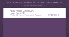 Desktop Screenshot of napavintagedentalcare.com